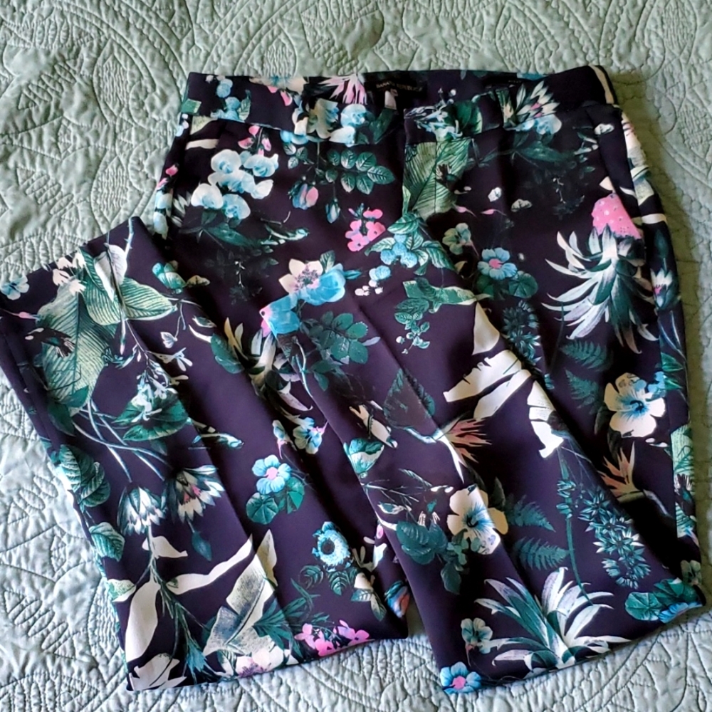 Banana Republic, Floral dress pants, size 2